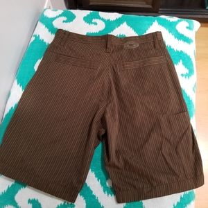 Men's Brown Pinstripe Gotcha Shorts